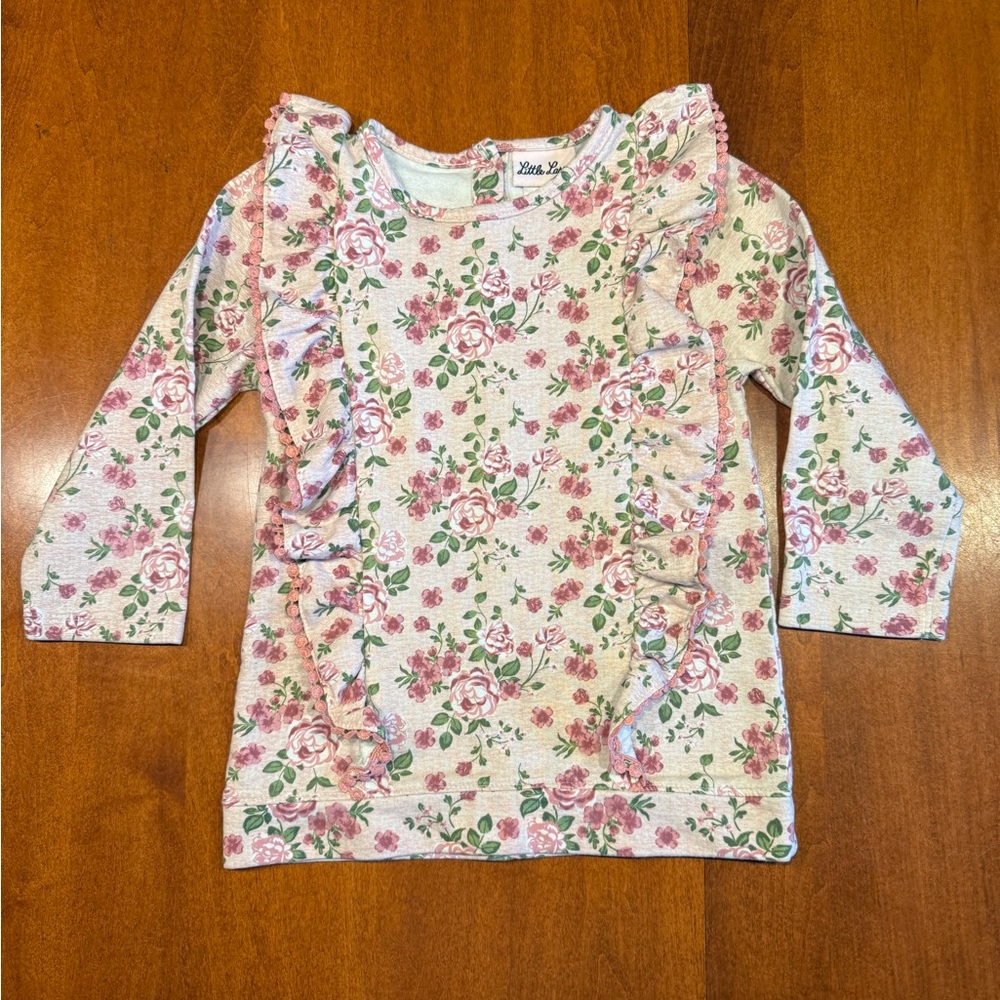 Sweatshirt-like Long Sleeve Blouse